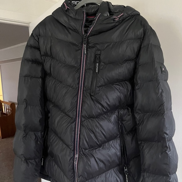 Mens Tommy Hilfiger Puffer Winter Coat - Picture 3 of 4